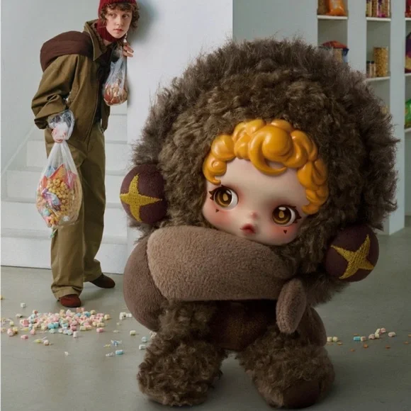 New! Skullpanda You Found Me! sneaky Chestnut Plush Doll Pendant. - Picture 2 of 2